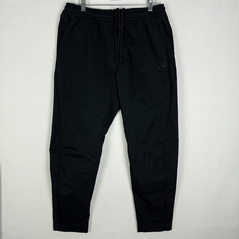 Nike Sportswear Tech Pack Woven Pants Men's Size L Black Tapered‎ Joggers Zip